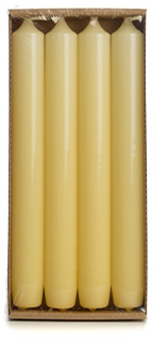 Hoogglans kaarsen pale banana