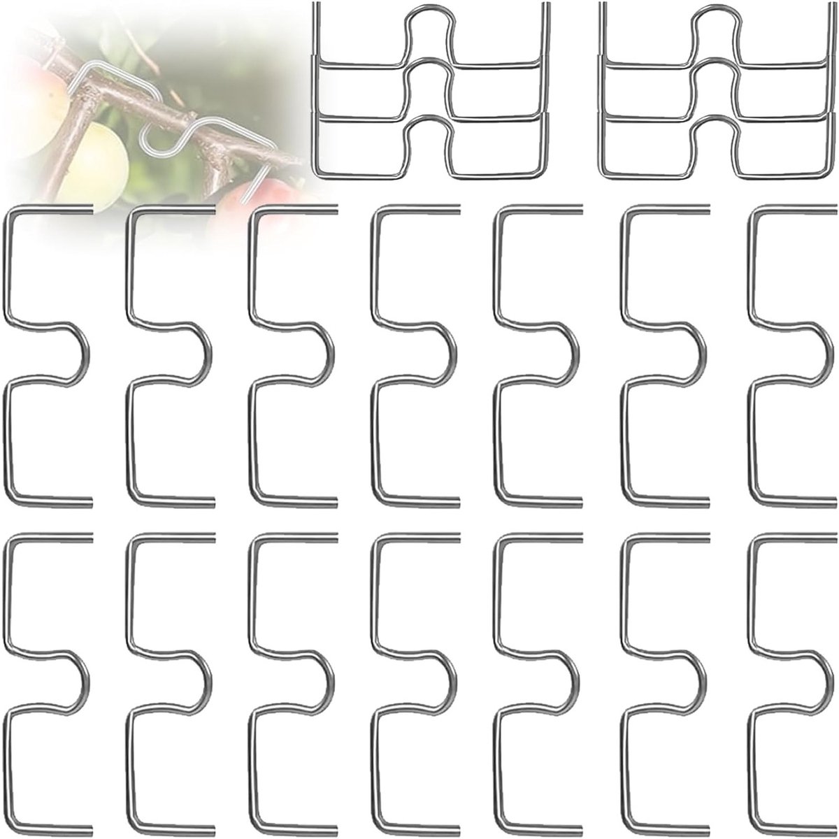 20 stuks M-vormige takverdelers voor fruitbomen en bonsai, 13 cm takkentrekker, robuuste takverdelers voor tuin en tomatenplanten