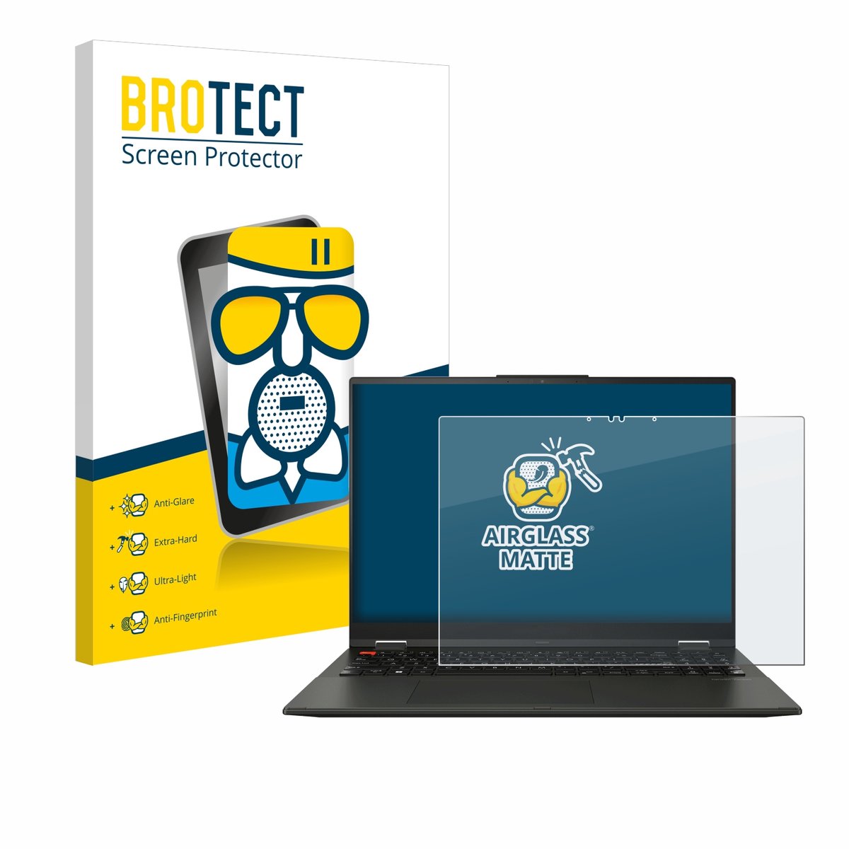 BROTECT - Screenprotector voor ASUS Vivobook S 16 Flip OLED TP3604 - Folie Beschermfolie Beschermglas matte