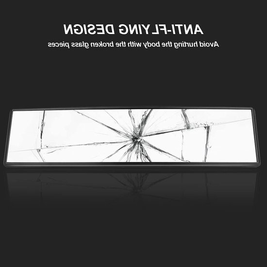 Universele Anti Glare Achteruitkijkspiegel - HD Convex Achteruitkijkspiegel Voor Auto's - SUVs - CRVs - Vans - Trucks - Brede Hoek Achteruitkijkspiegel van Merkloos — afbeelding 4