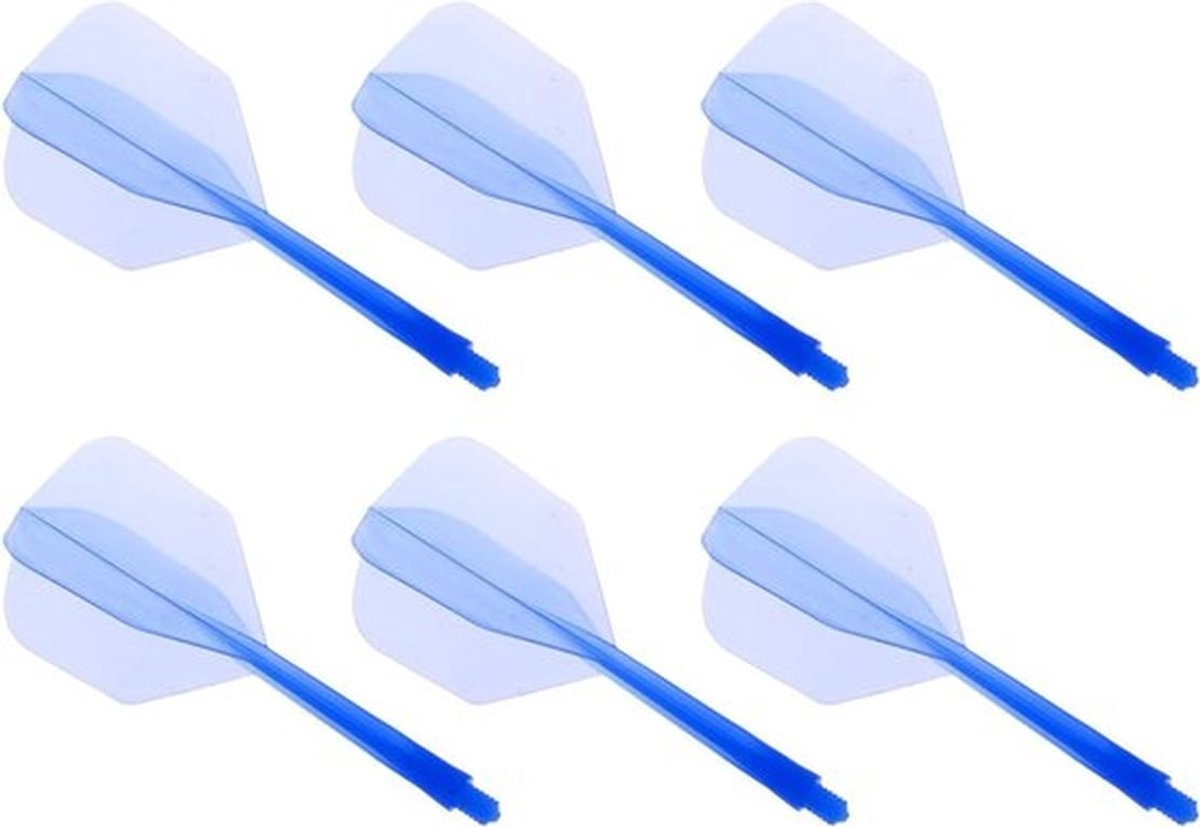 6-delige Set Dart Accessoires: Plastic Dart Schachten met Schaduwen en Vluchten