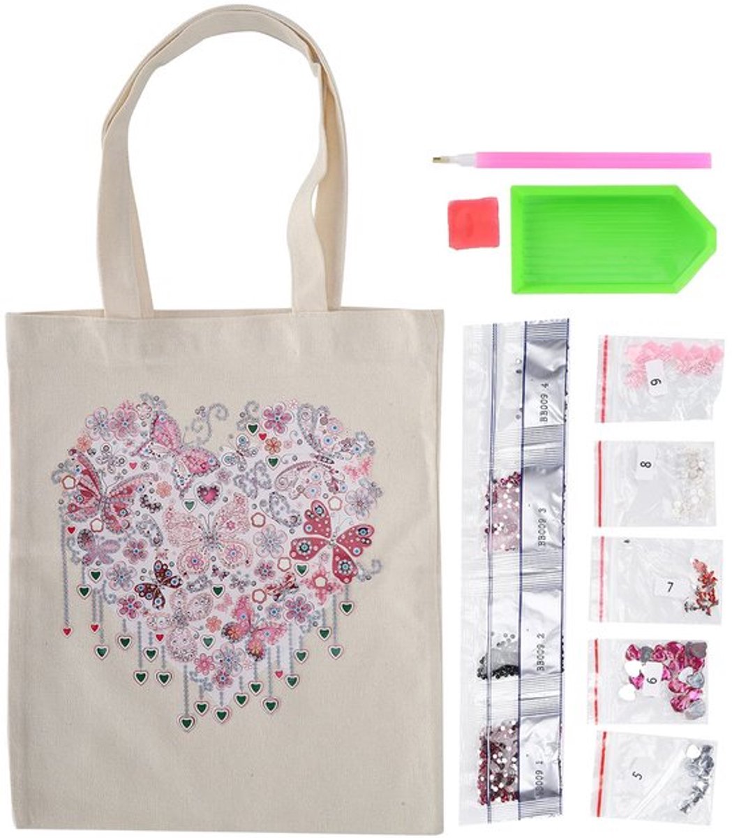 Diamant Schilderij Tas - Zachte Randen - Handtas/Clutch - Schoudertas - Make-up Tas - Geschikt voor Kinderen/Volwassenen - Duurzaam Design