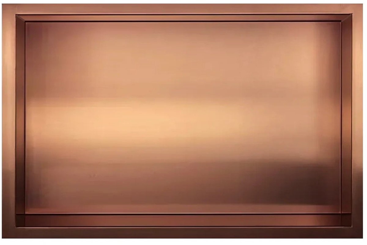 DutchLine - Inbouw Nis - Niet betegelbaar - 300x600x70 – Geborsteld koper