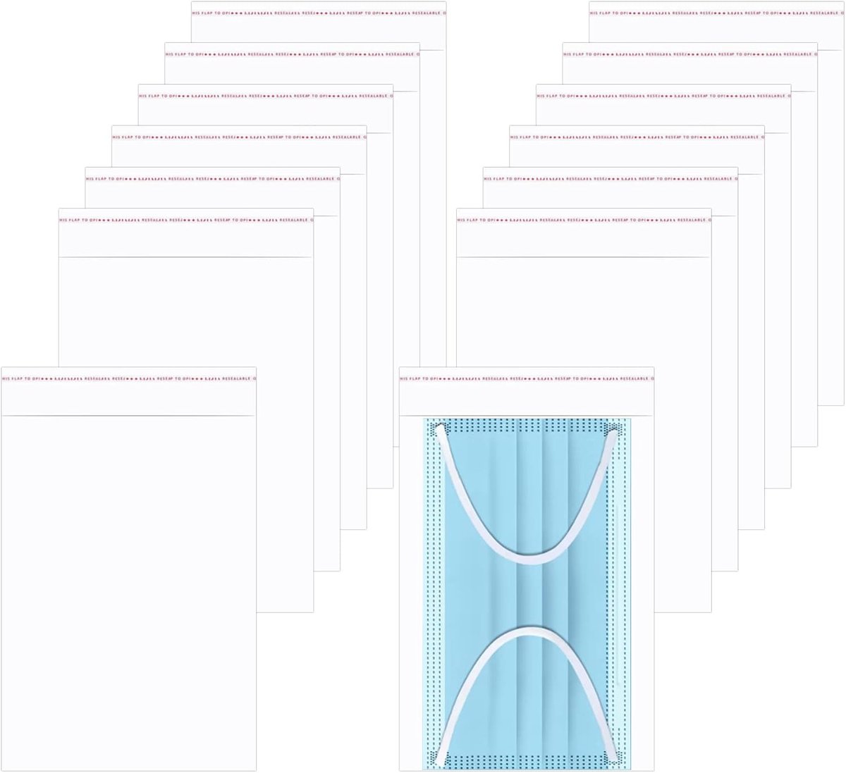 SnelShoppen - Cellophane Bags 5x7 Inch Zelfsluitende Zakjes - 200 Stuks Duidelijke Resealable Cello Bags 50µm voor Gebak, Sweets, Sieraden, Knutselen,