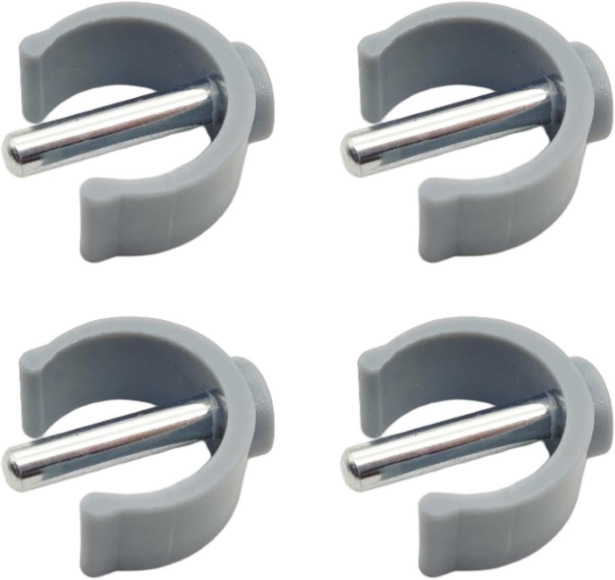 C-vormige wandelhulp clips, 4-delige set voor stootkussens, bevestigingsklemmen voor mobiliteitshulpmiddelen, ideaal voor senioren en mensen met een beperking