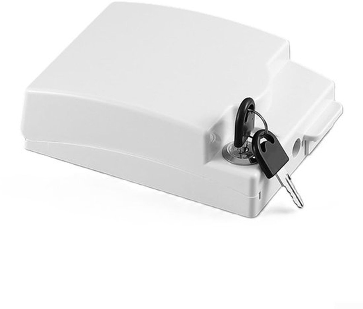 1 Stuk Witte Stopcontactbeveiligingsdoos – Afmetingen 14,2 x 10,9 x 4 cm, Kindveilige Afdekking, Stof- En Spatwaterbestendig Kunststof Beschermdoos Voor Muurstopcontacten