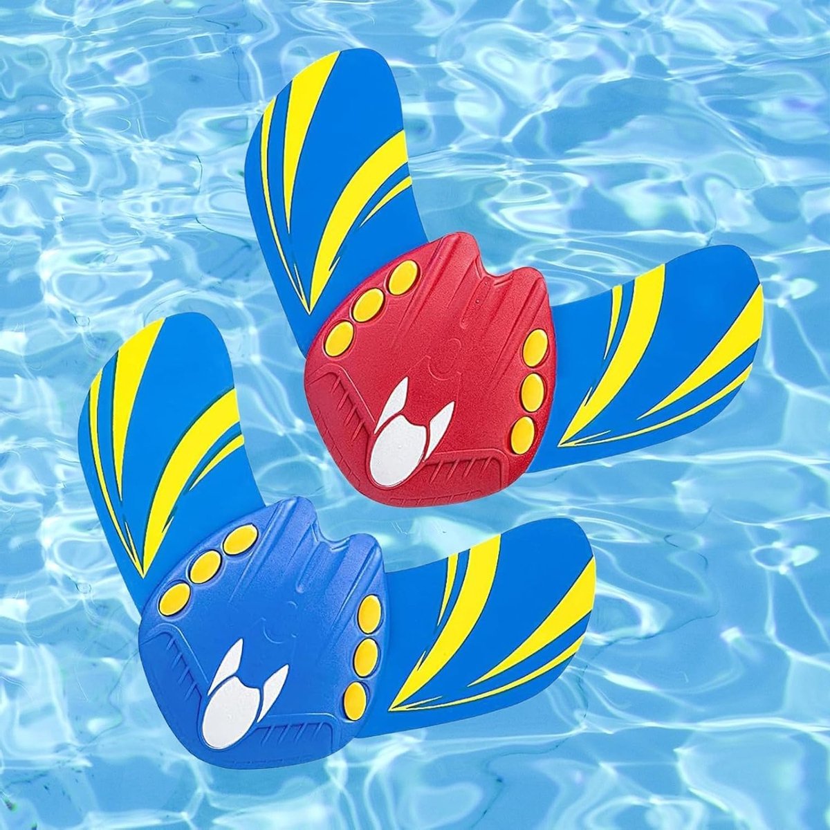 Diving Speelgoed voor Kinderen, Onderwater Glijders en Vissen voor in het Zwembad, Waterplezier voor Jongeren (2 Stuks Rood en Blauw)