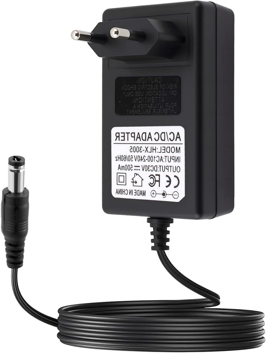 Vervangende 30V Oplader voor Lithium Stofzuigers, Universele Adapter voor Bosch Athlet en Invictus X7, 0.5 A Oplaadkabel voor Dierenharen en Huishoudelijk Gebruik