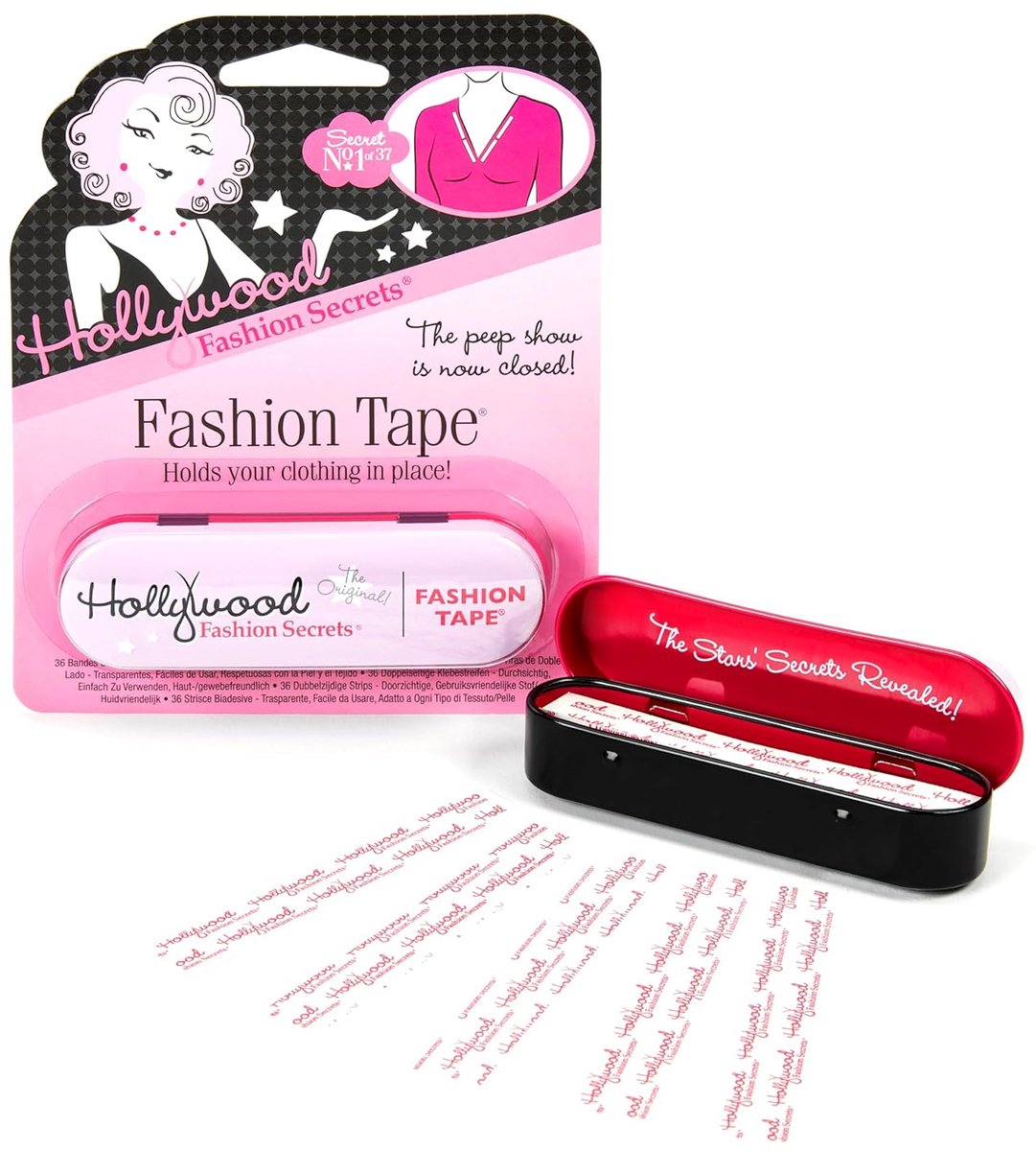 SnelShoppen - Hollywood Fashion Tape 36 Count, Transparant, Dubbelzijdig, Hypoallergeen, Kleding Tape, Gelegenheden Feest, Bruiloft, Dagelijks Gebruik