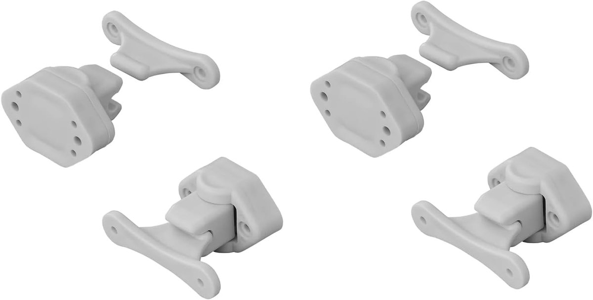 SnelShoppen - Caravan Deurslot Wit RV Deurhouder Serviceventiel voor Motorhome - Deur Sluiter 1 Stuk - Eenvoudige Montage - 31-33MM & 46-48MM
