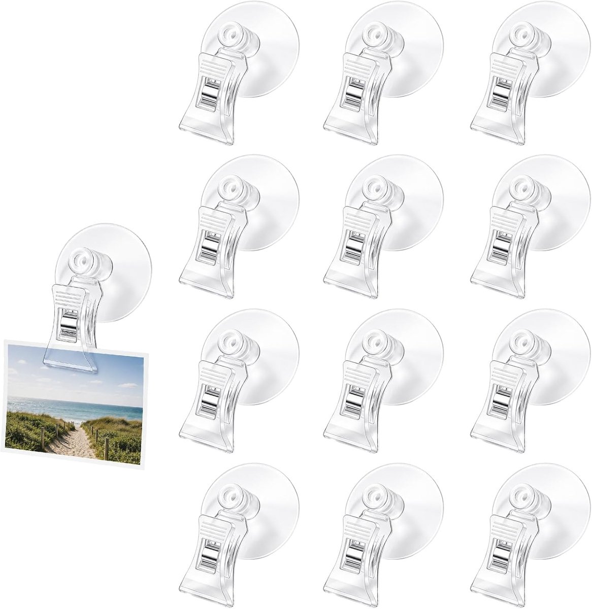 Zuignappen met haken en clips - 20 stuks - duurzaam pvc - stevig en veelzijdig gebruik - ShopVlot
