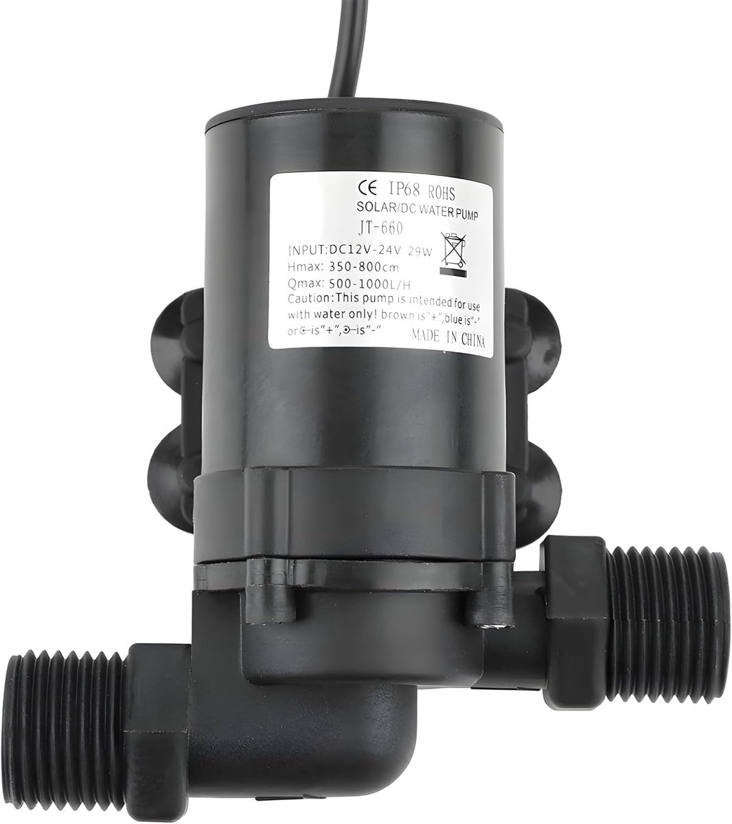 Mini waterpomp 24V - 500-1000L/H doorstroom - Ultra-stil <35dB - Ideaal voor vijvers - ShopVlot