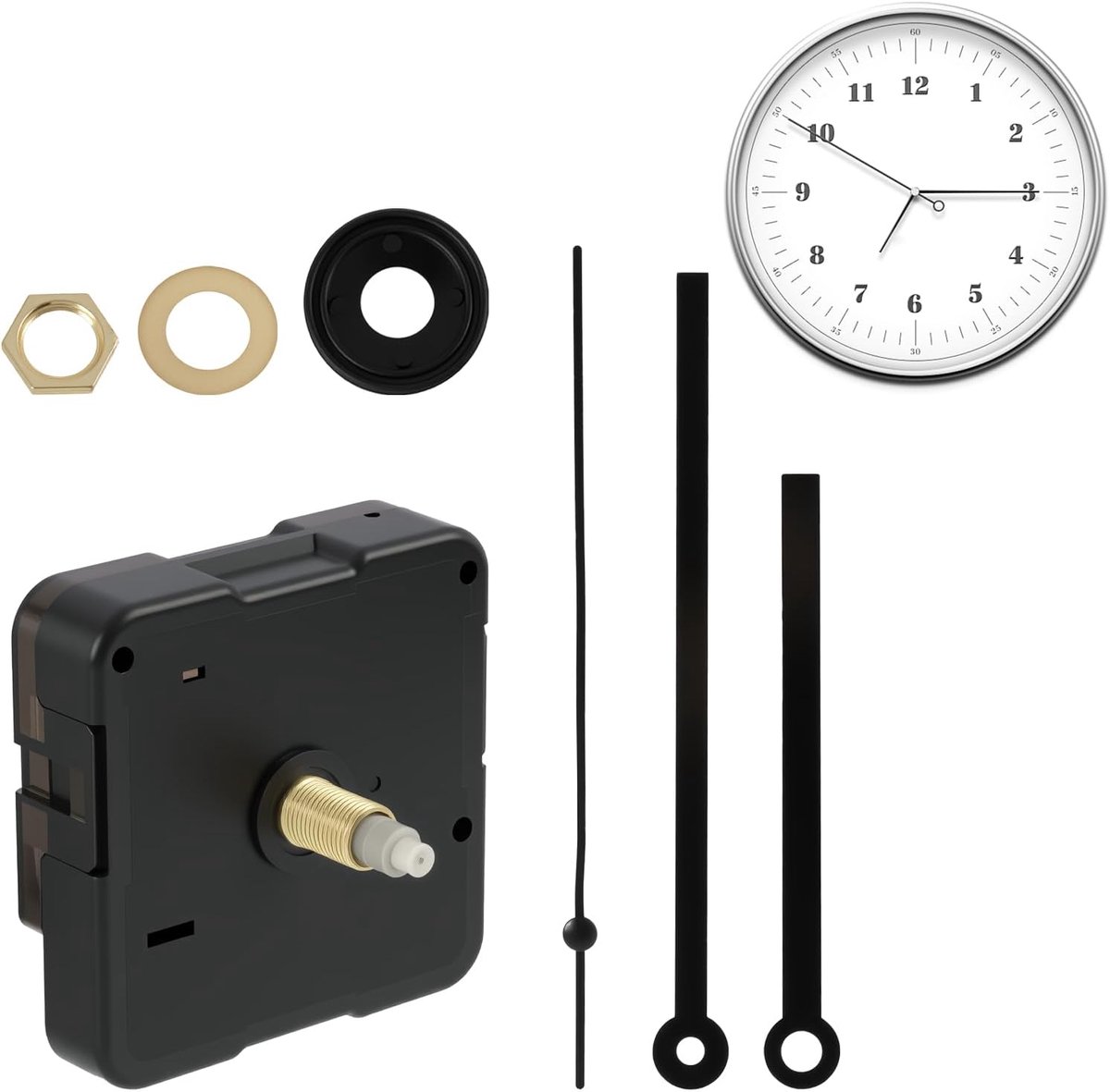 Wandklok set - complete set voor doe-het-zelf - ergonomisch ontwerp - ideaal voor stille decoratie - ShopVlot