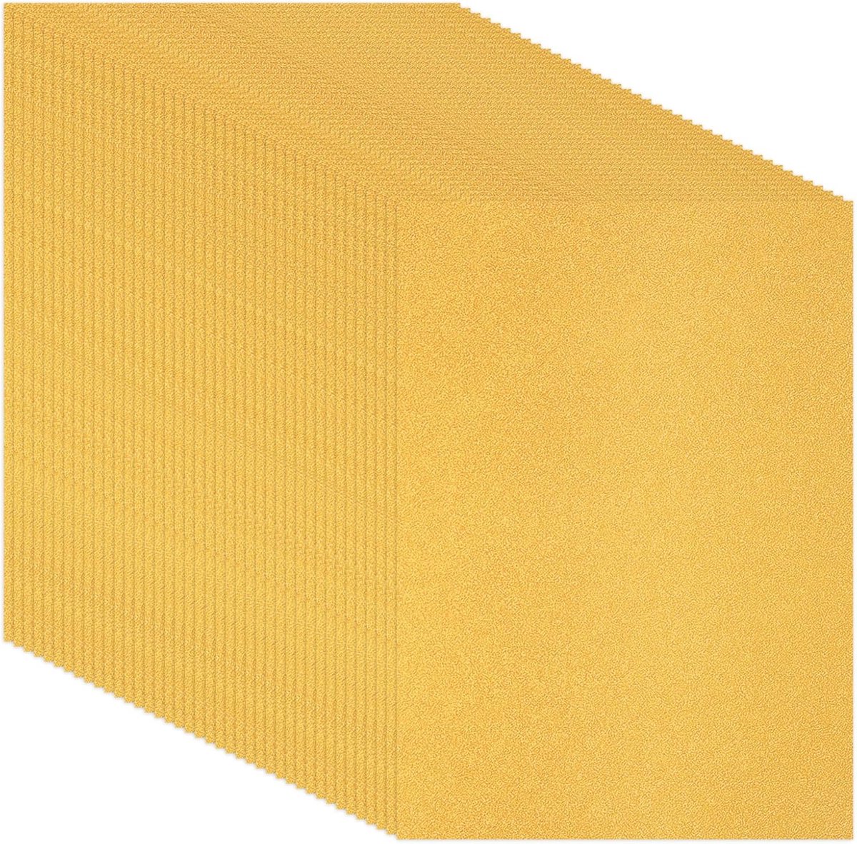 Glitterpapier A4 40 Vellen - Goud Glitter - Dubbelzijdig - Perfect voor Kaarten en Uitnodigingen - ShopVlot