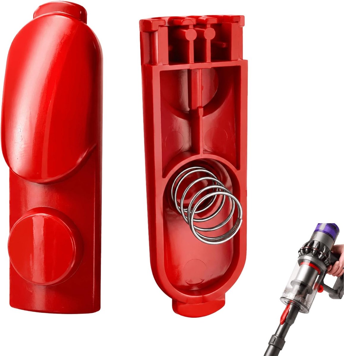 Vervangende drukknop voor stofzuiger - 2 stuks - Aluminiumlegering - Eenvoudige montage - ShopVlot