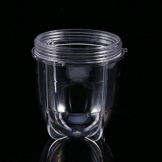 Vervangende Juicer Cup - Transparante Plastic Mokken voor Diverse Juicer Accessoires en Onderdelen (Korte Mok met Oortje) — afbeelding 4