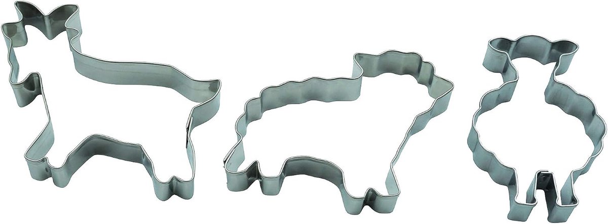 Standing sheep, sheep, goats, set of 3 Easter cookie cutters - ShopVlot