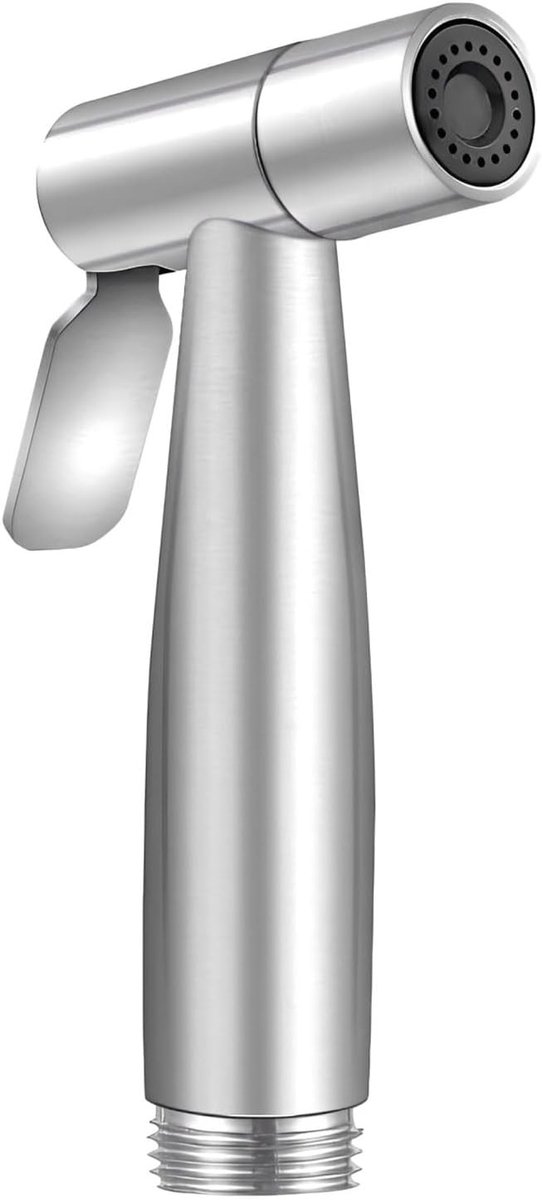 Handdouche voor bidet en toilet, roestvrij staal, ideaal voor toiletreiniging, huisdierenverzorging en persoonlijke hygiëne