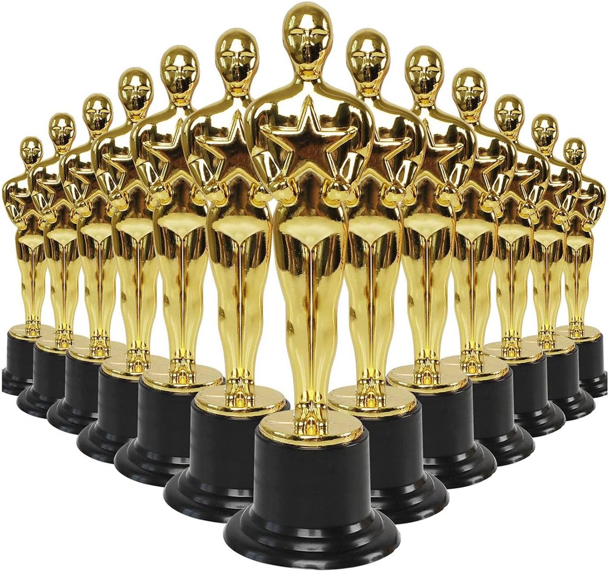24pcs Plastic Gold Award Trophy Figurines, Figures Winning Prize for Party Parties, Awards Ceremonies and Thank You - ShopVlot