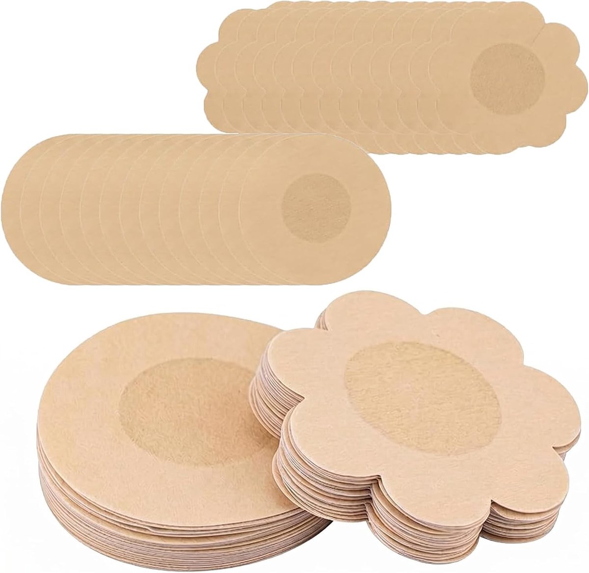 60 stuks onzichtbare zelfklevende tepelbedekkers voor vrouwen, ultradunne wegwerpbare tepelhoesjes voor discreet gebruik en comfort