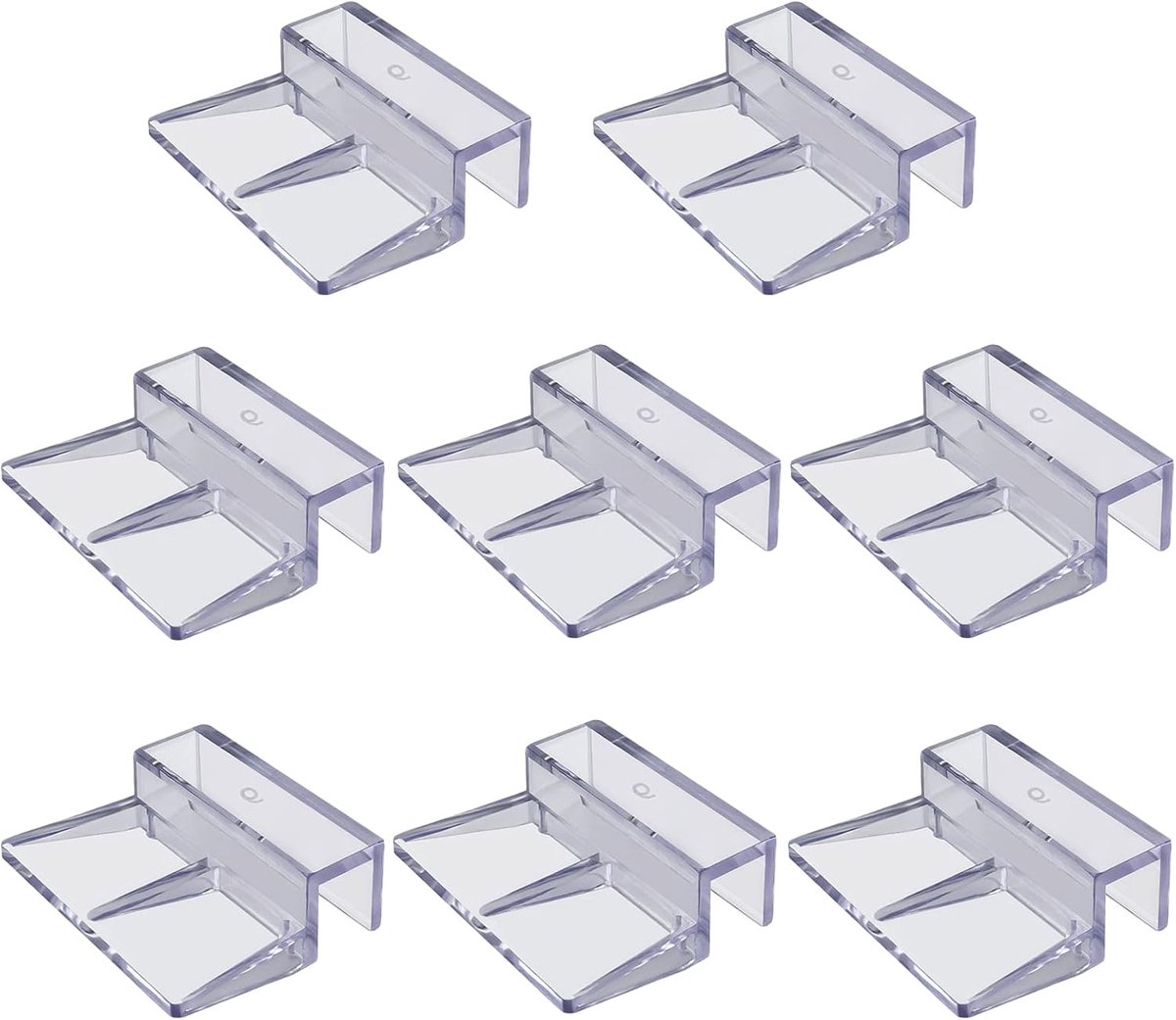 Pack of 8 Support Holders, Glass Cover Clips, Glass Cover Clips, Glass Cover, Universal Holders, Aquarium Cover - ShopVlot