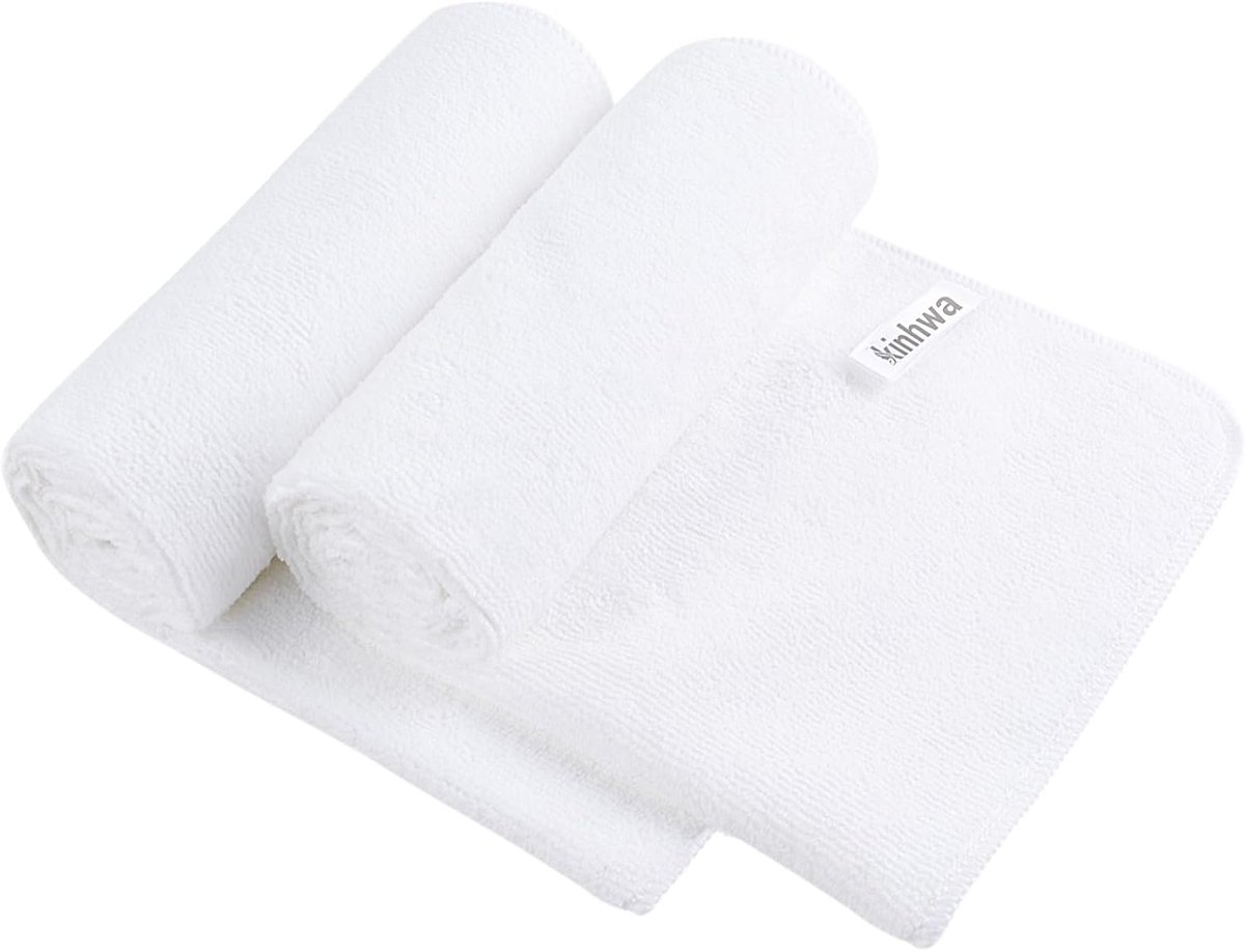 KinHwa Microfiber Soft Towels for Bathroom Absorbent Small Guest Towels Thick Face Towels 40m x 70cm Quick Drying - ShopVlot