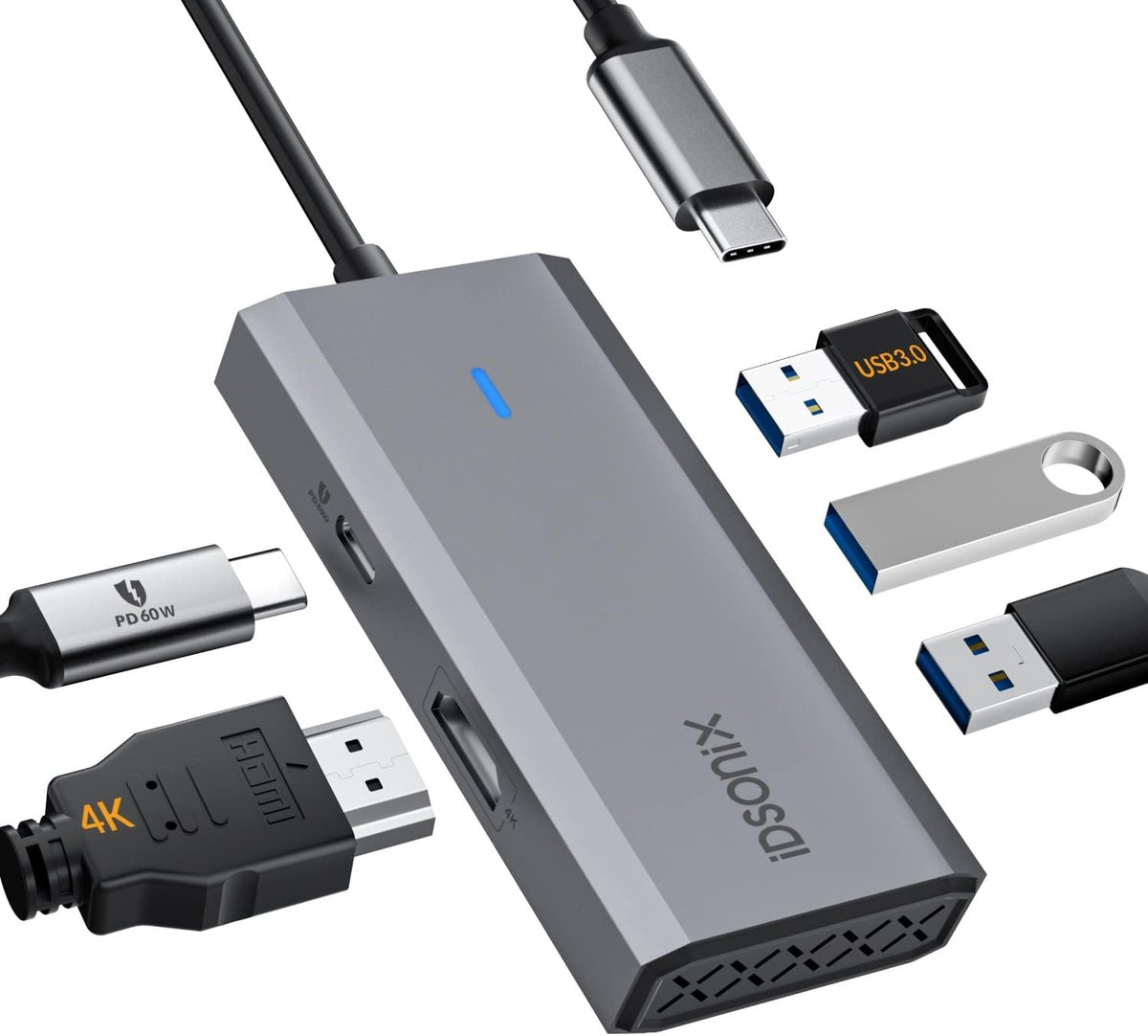 Docking station-IDPW-5P-GY - ShopVlot