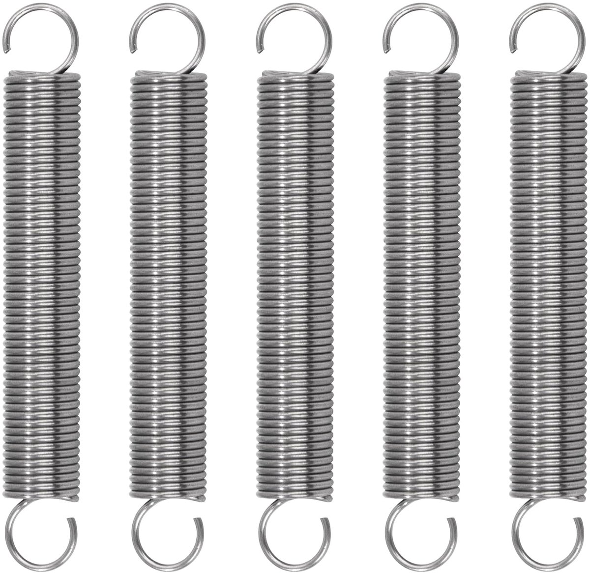 Tension Springs with Hook, Stainless Steel, Tension Spring, Tension Spring, 70 mm, Outer Diameter 10 mm, Thread - ShopVlot