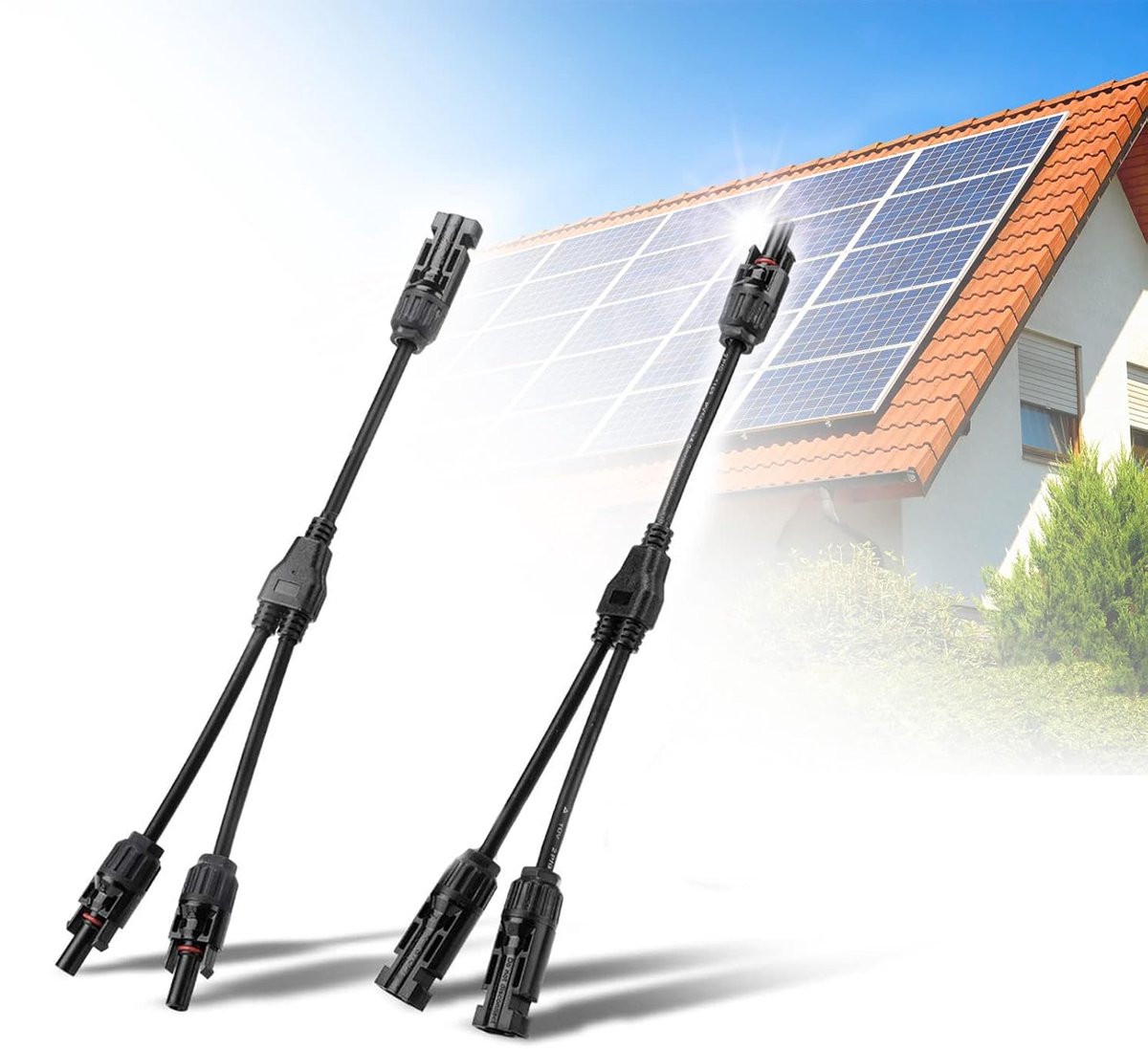 Solar Y cable divider with plug (Solar Y cable divider with plug) - ShopVlot