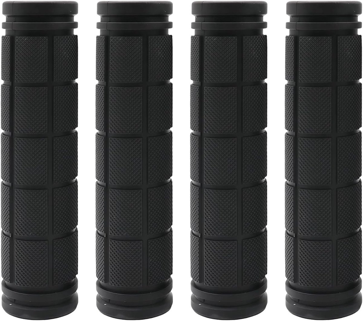 Generisch 2 Pairs of Children's Bicycle Handlebar Grips, 22mm Rubber Handlebar Grips with Impact Protection, Non-Slip - ShopVlot