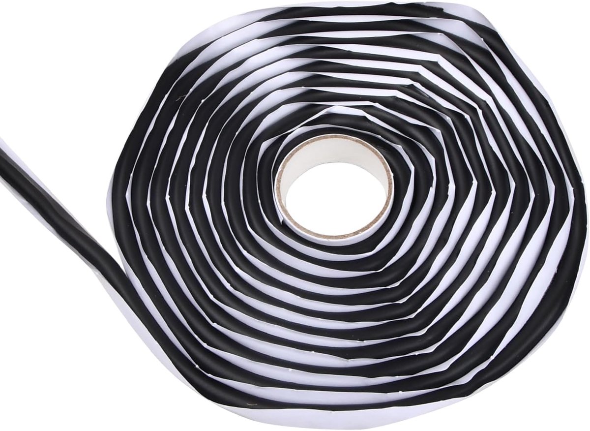Butylrond cord zwart 4m - zelfklevend - waterdicht - ideaal voor autoruiten - ShopVlot