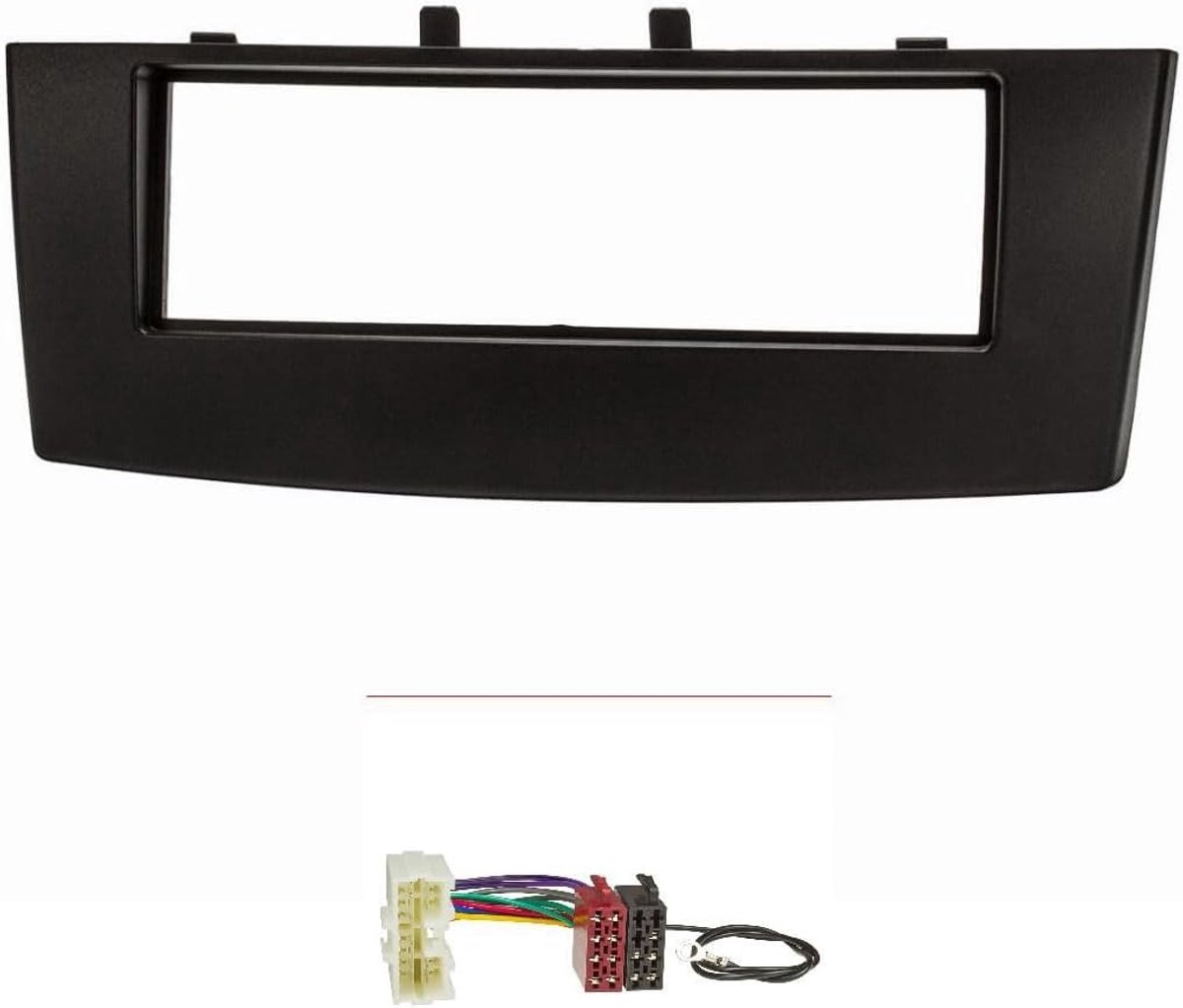 Radio installatie frame set - zwart - geschikt voor Mitsubishi Colt cz3 Facelift 2009 - eenvoudig vervangen - ShopVlot