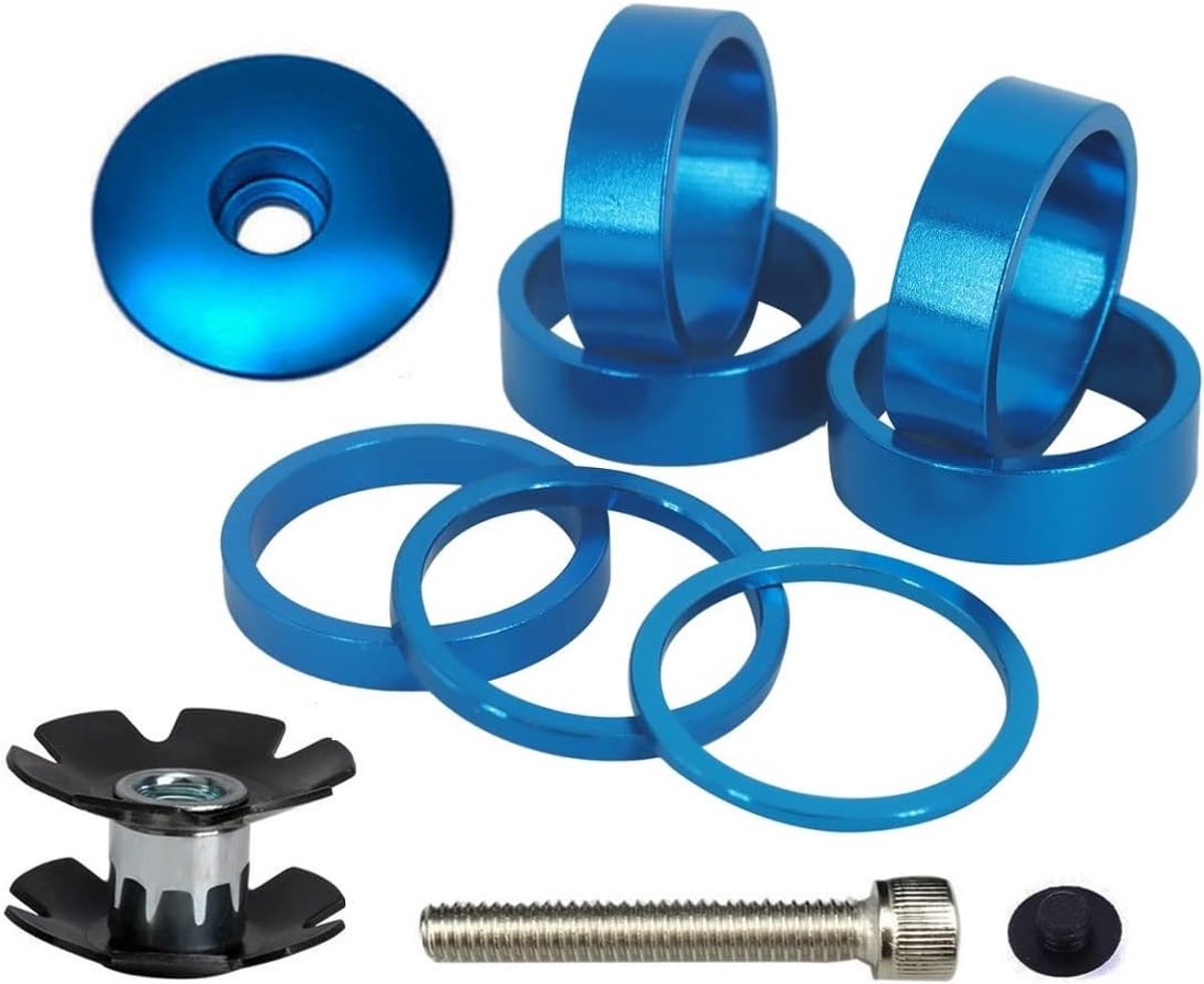 Fietsstuur Spacer 1 1/8" - Aluminium 10-delig - Diverse Hoogtes - Perfect voor Aanpassing - ShopVlot