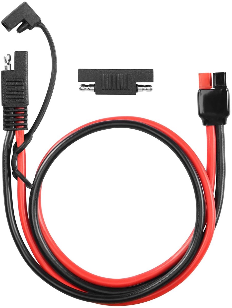Solar Connector 10AWG - SAE Verlengkabel 2FT - Polarity Reverse Adapter - Voor Zonnegenerator - ShopVlot