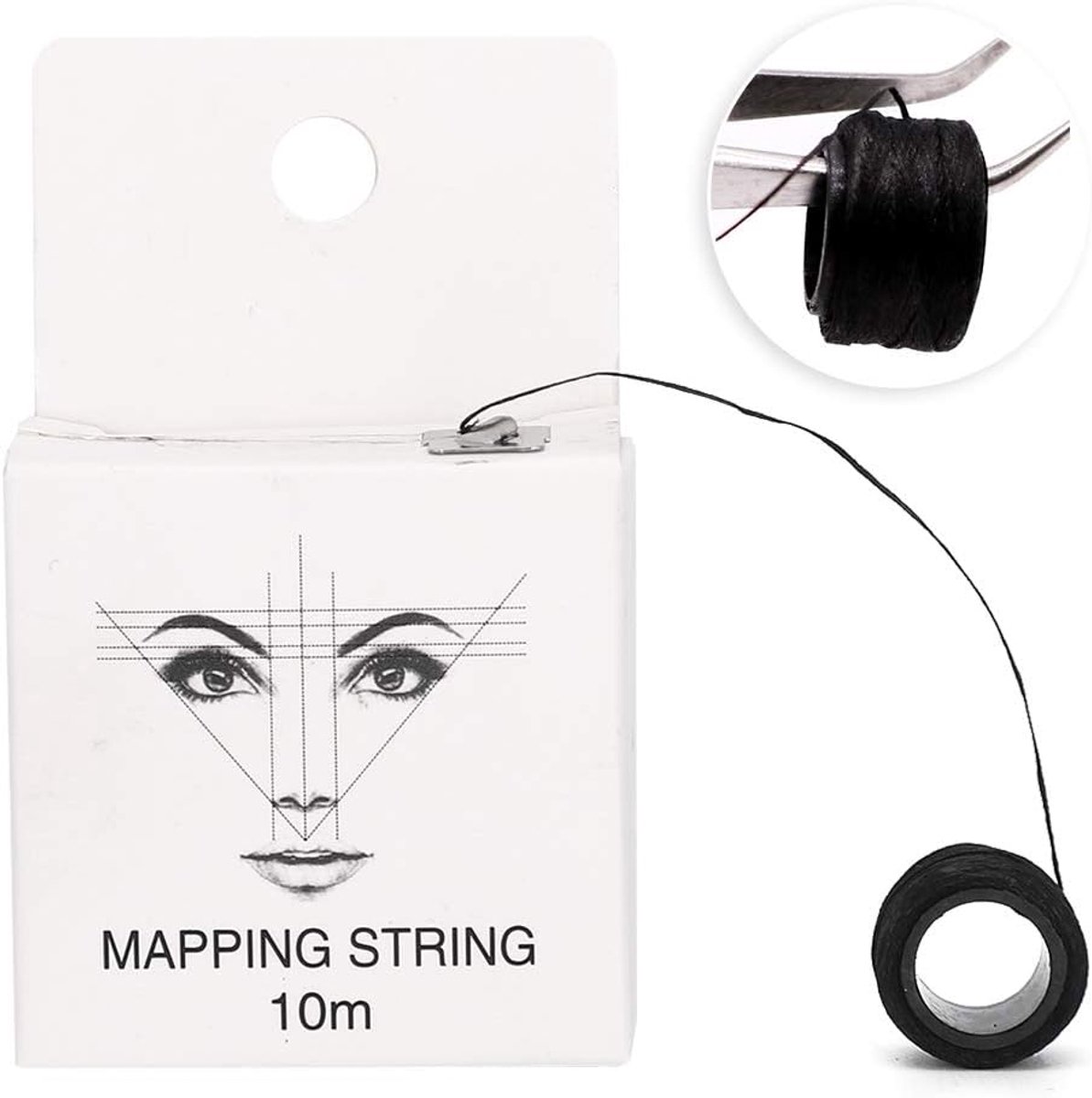 Mapping String Eyebrow - 10m Microblading Draad - Pre-kleur lijn - Sneller en nauwkeuriger tekenen - ShopVlot