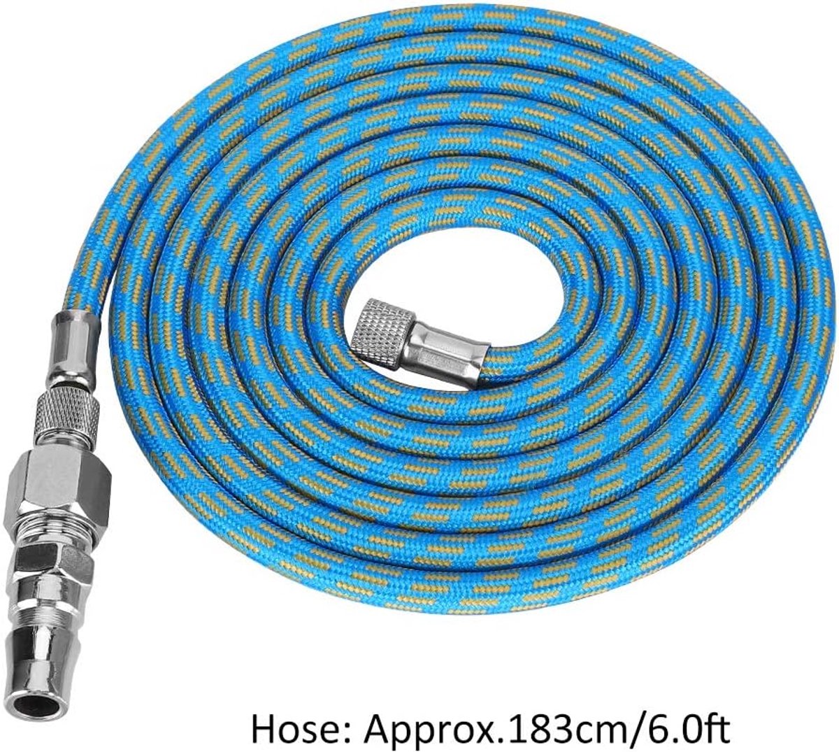Airbrush slang met snelsluiting - Flexibele nylon slang - 1/8 inch naar 1/4 inch adapter - Ideaal voor spuitwerk - ShopVlot