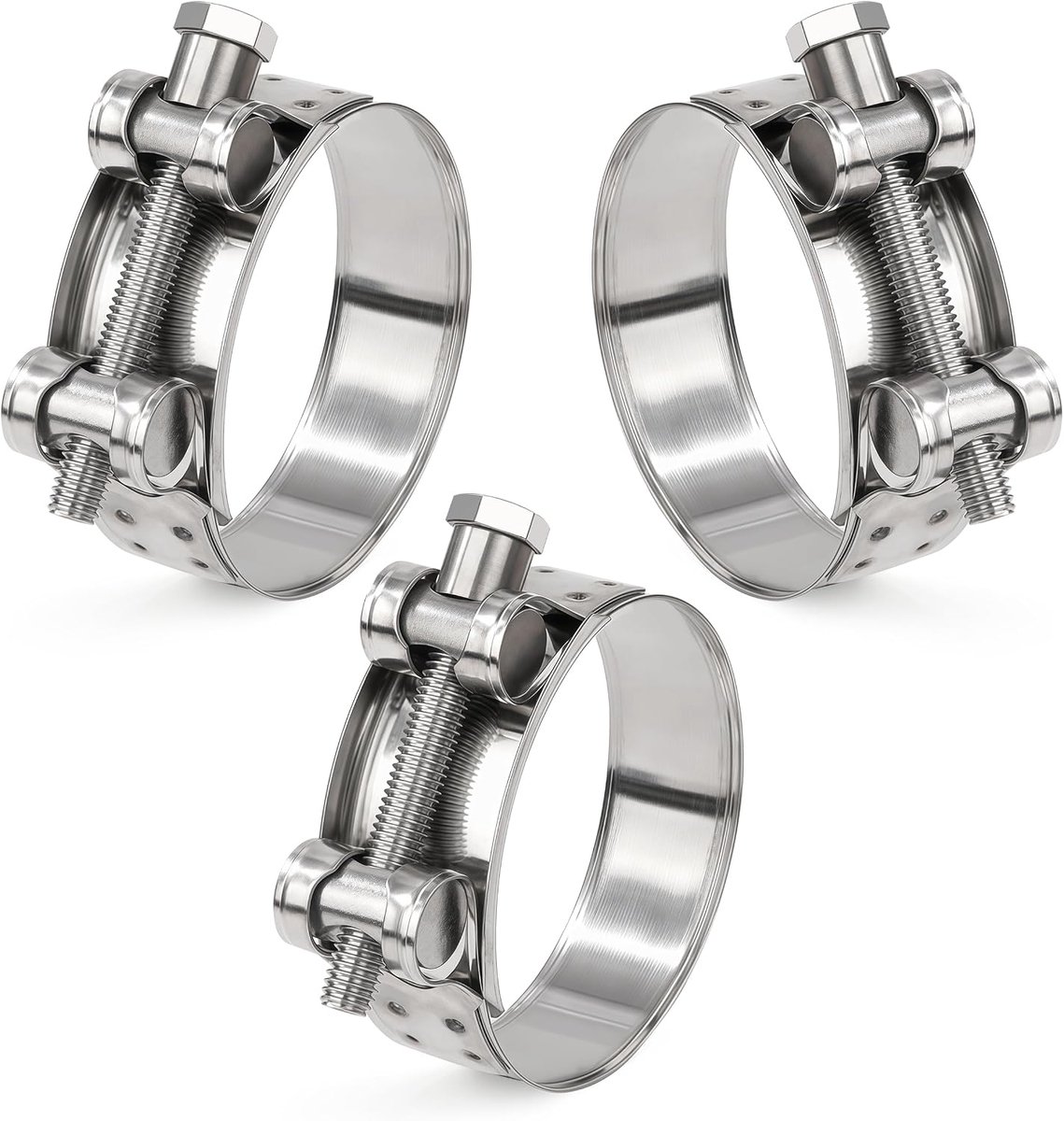 Hinge Bolt Clamp 60-63mm - Roestvrij staal - Duurzaam en waterbestendig - Geschikt voor uitlaatslangen - ShopVlot