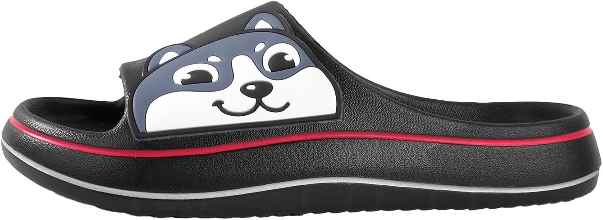 Herenpantoffels met hondenmotief - antislip - comfortabele zomerschoenen - ideaal voor thuis en strand - ShopVlot