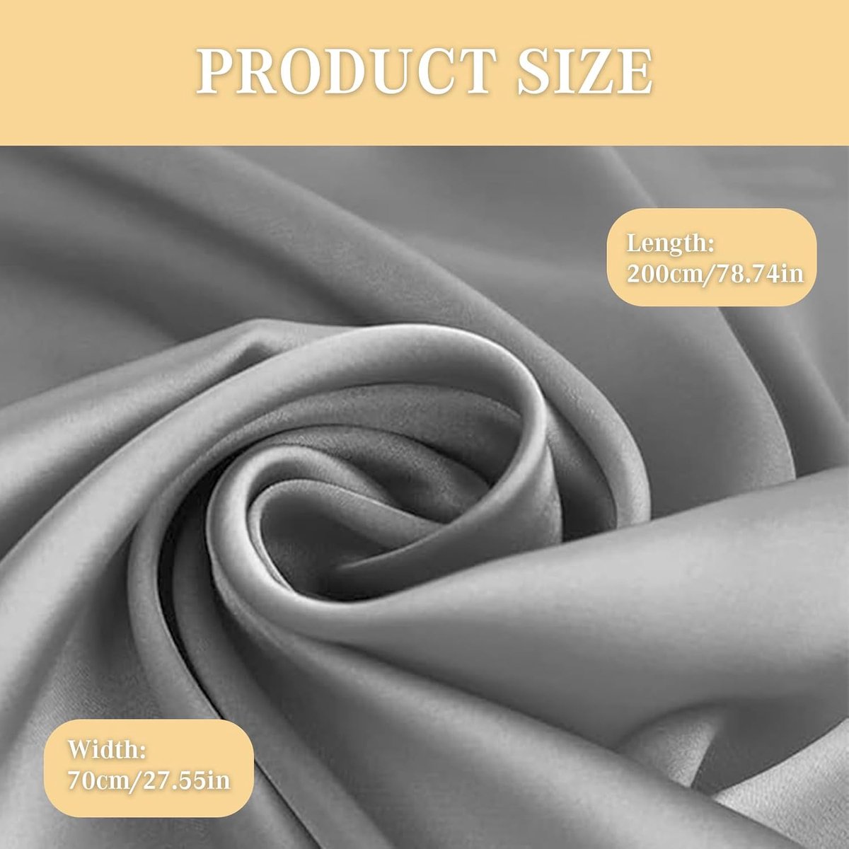 Sjaal 200 x 70 cm - Elegante Satijnen Sjaal - Perfect voor Avondfeesten - Luxe Accessoire - ShopVlot