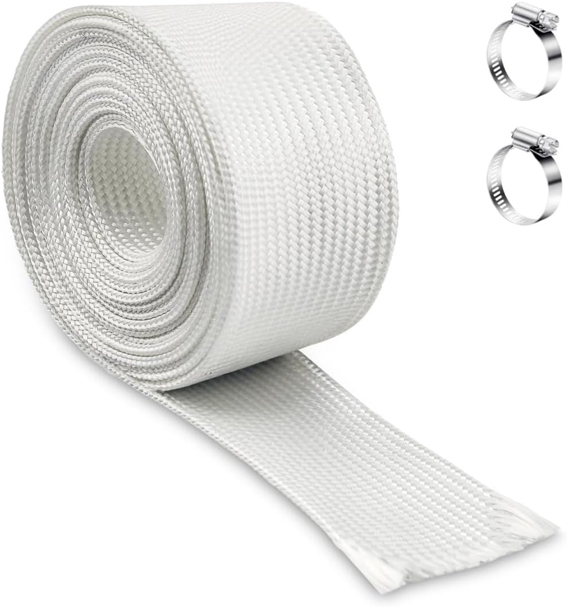 Afvoerslang 25 mm ID - Hoge temperatuur glasvezel - 1,2 m lengte - Veilig en duurzaam - ShopVlot