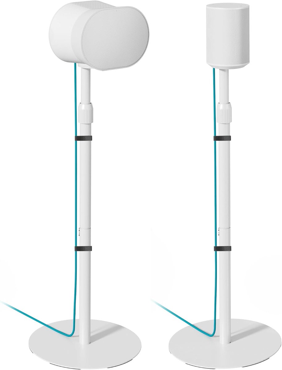 Spreekstand voor Sonos Era 300 en Era 100 - Wit - Stabiel en stijlvol - Ideaal voor muziekweergave - ShopVlot