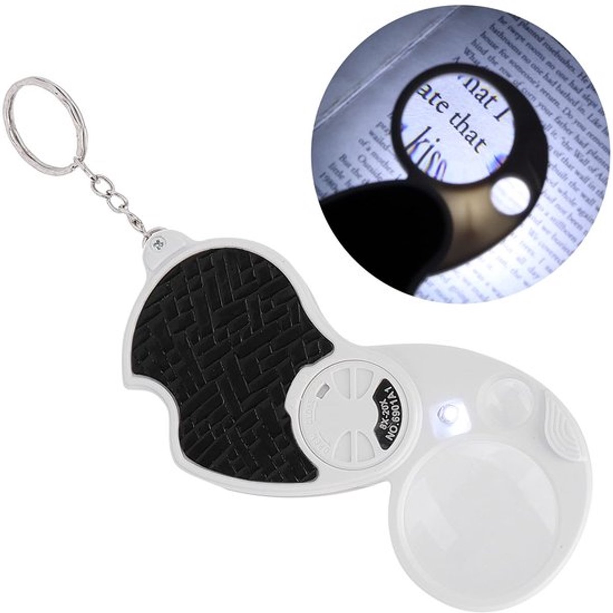Vergrootglas met Licht - 8X/20X Vergrootglas - Opvouwbaar - Handheld - Verlicht - Voor Lezen/Hobby/Reizen - Loep