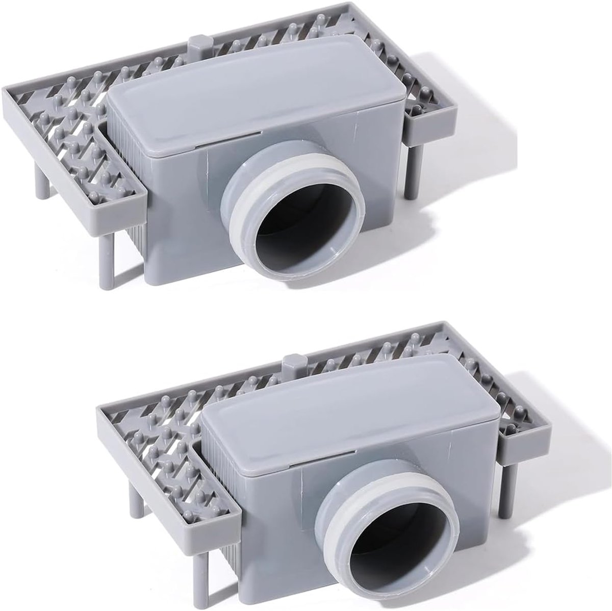 Doucheafvoer Sifon 40mm - Rechte Pijp met Deodoriserende Functie - Frisse Badkamer - 2 Stuks - ShopVlot