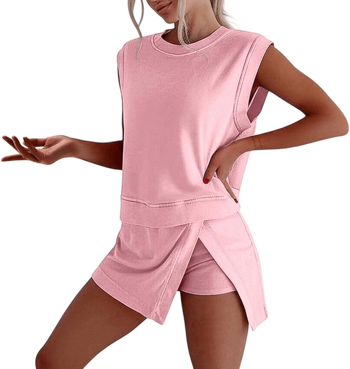 Zomershort dames - casual - mouwloos - perfect voor dagelijks gebruik - ShopVlot