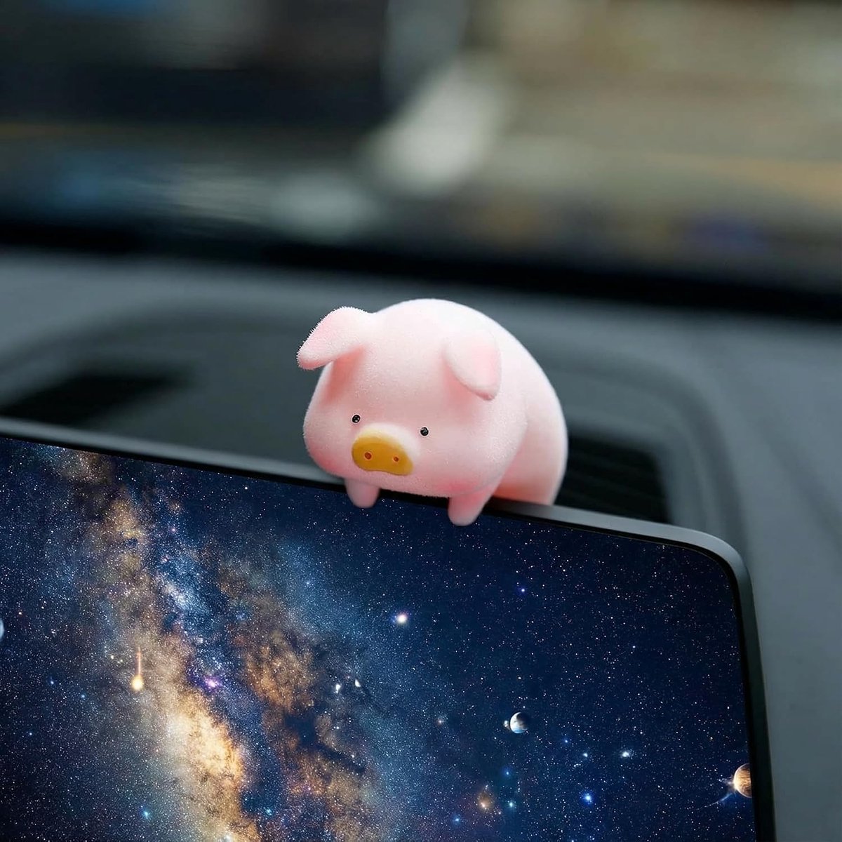 Zelfklevende varken auto ornament - Lucky Pig achteruitkijkspiegel hanger - duurzaam en lichtbestendig - ShopVlot