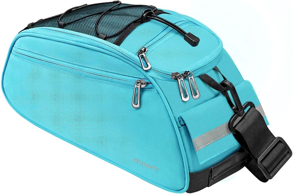 Fiets Bagage Drager - Fietstas Achter - Outdoor Activiteiten - Waterdicht Polyester - 12 Liter Capaciteit - Hemelsblauw