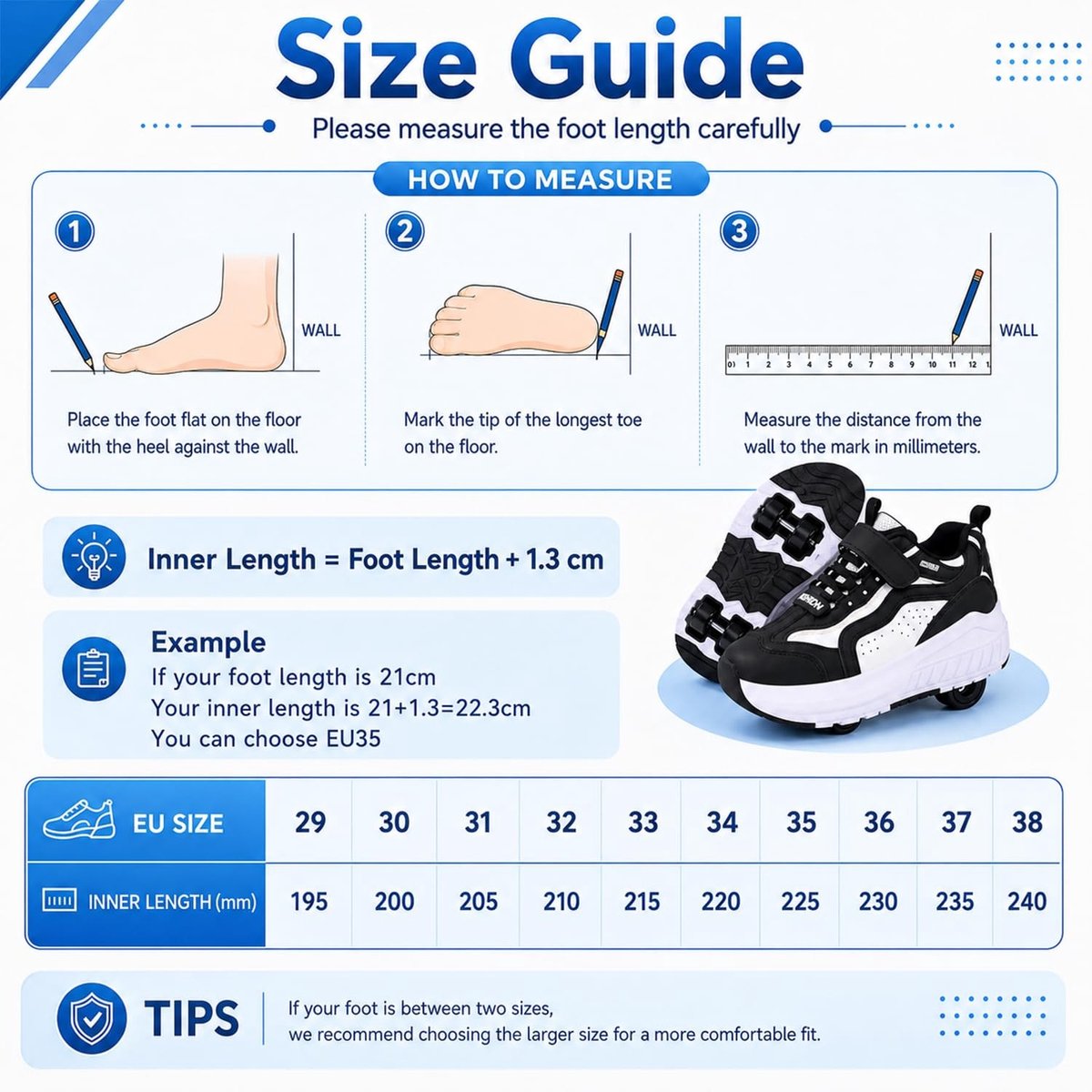 Solidchoice - 2-in-1 Rolschoenen voor Kinderen, Demonteerbaar en Comfortabel