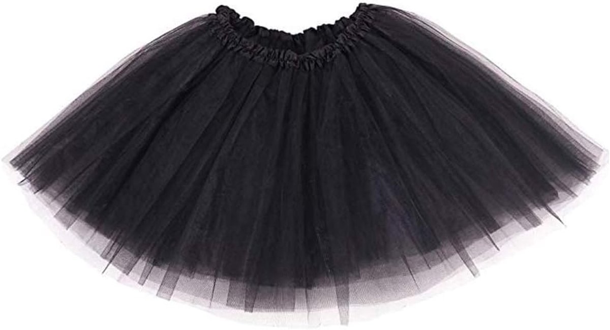 Women's Tutu Skirt Teenager for Women Adults Classic Elastic 4 Layers Tulle Tutu Skirt for Fancy Dress Ballet Dance - ShopVlot