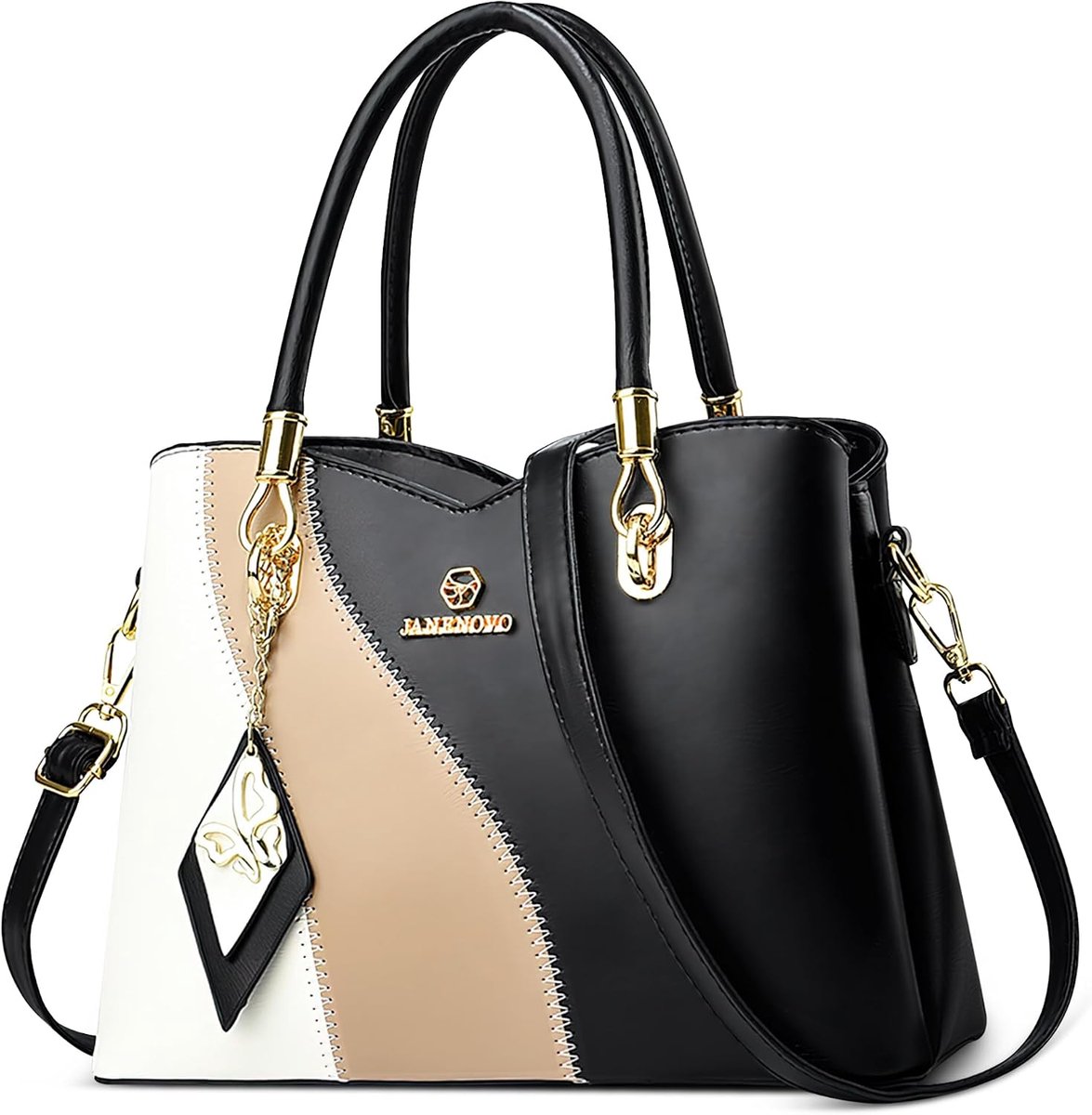 Fashionable Anti-Theft Handbag Women's Elegant Handbag Shoulder Bag Medium Block Color Design Work Travel Office Party - ShopVlot