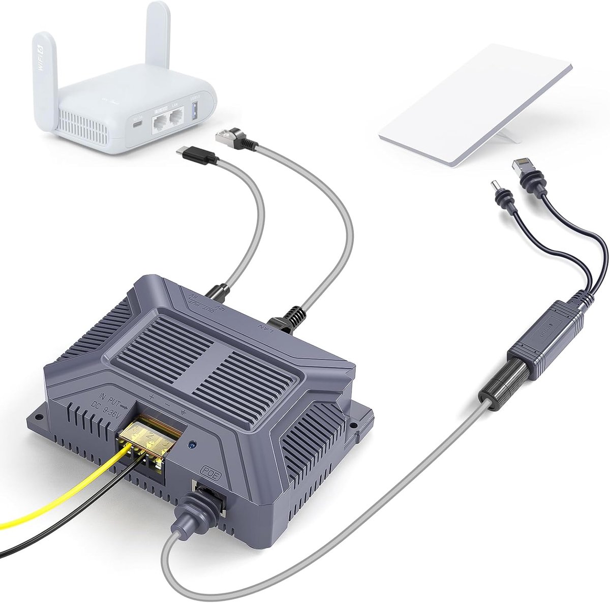 XLTTYWL Star Link Mini Adapter Kit - 12V, 150W, 3-in-1, GigE Passive & ESD Protection - ShopVlot